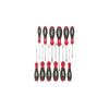 Wiha Softfinish Screwdriver Set - 12 Pieces - Red and Black