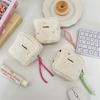 Quilted Cotton Sanitary Makeup Storage Bag Mini Lipstick Cosmetic Case Soft Portable Menstrual Sanitary Napkin Storage Bag