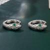 Fashionable Snake Zircon Sweet, Cute and Fashionable Earrings