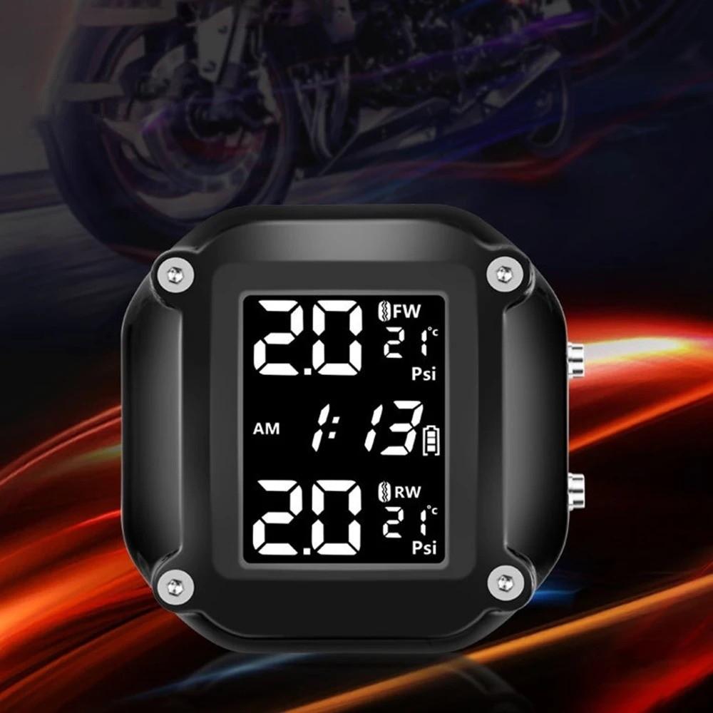 Waterproof Wireless Tire Pressure Detector  Motorcycle Tire Monitoring
