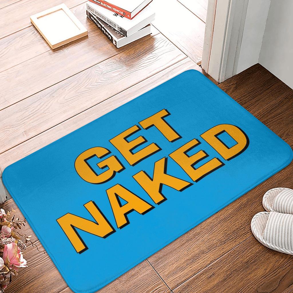 Get Naked Doormat Non-Slip Kitchen Bath Mat Bedroom Balcony Floor Door Entrance Carpet Rug