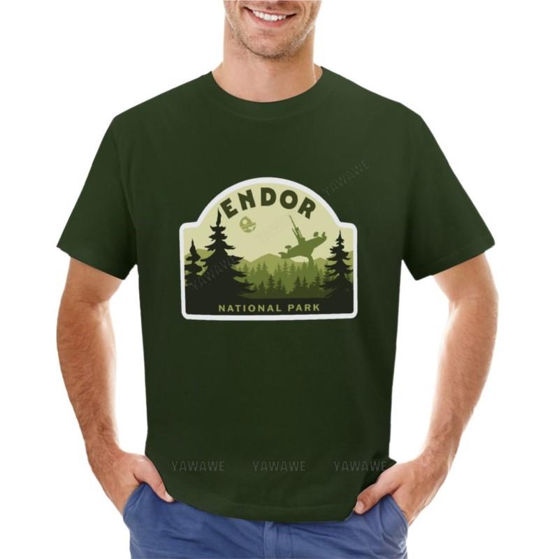 Tshirt Man Summer Tees Endor National Park Classic T-Shirt Sweat Shirt T-shirt for a Boy Sweat Shirts, Men