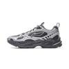 Li Ning Shooting Stars 2K Cushioning Slip Resistant Abrasion Resistant Low Top Chunky Sneakers Men's Silver Black AGCV113-3