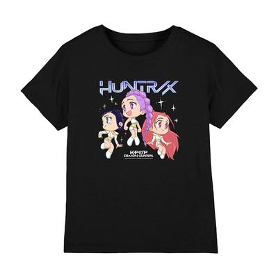 Kpop Demon Hunters - Huntrix Chibi Group Kids T-shirt, Black