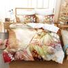 Anime Natsume Book of Friends Nyanko Bedding Set,Girls Boys Adult Single Twin Queen Size,Duvet Cover Pillowcase Bedding