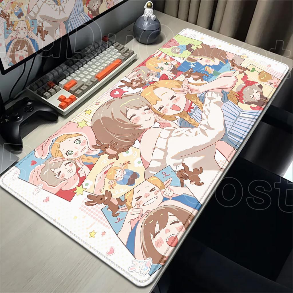 HD Printing Office Desktop Carpet New Wallpaper Delicious In Dungeon Mousepad Large Washable Notebook Anime Keyboard Mat 90x40cm