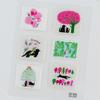 SKY Cube High-Gloss Japanese Cat Graffiti 3D Tree Jelly Stickers, DIY Embossed Style