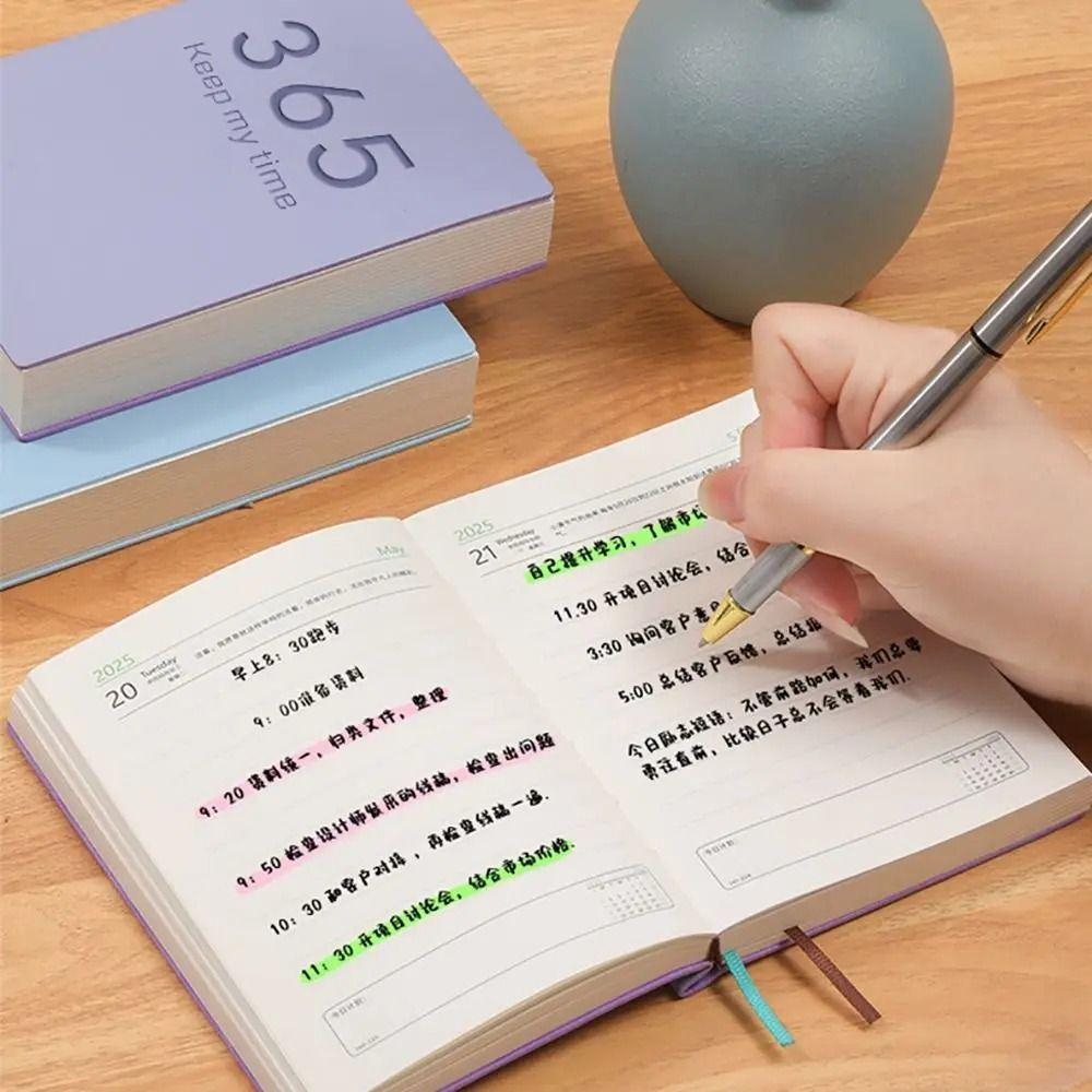Versatile Agenda Book 365 Days Weekly Planner Notebook Mini Notebook Calendar  Students