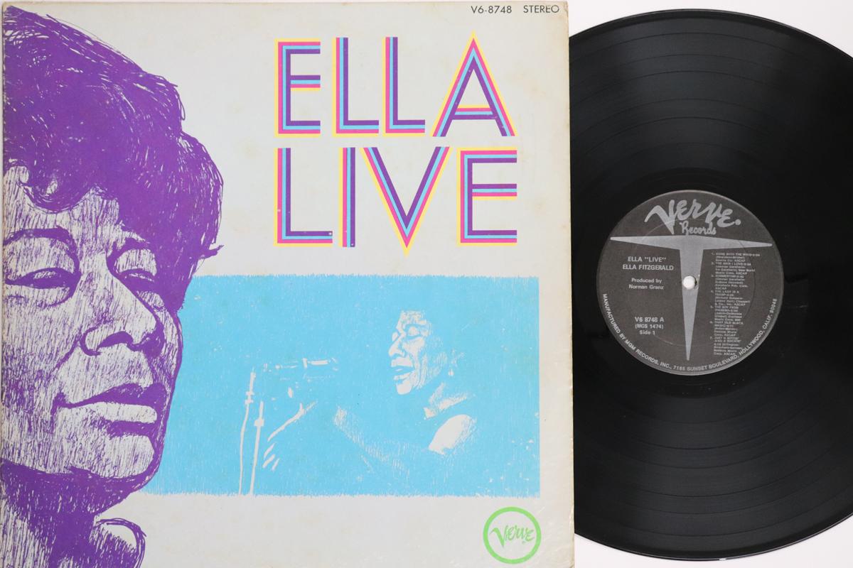 LP Record ELLA FITZGERALD  Ella Live V68748 VERVE US Jazz Used