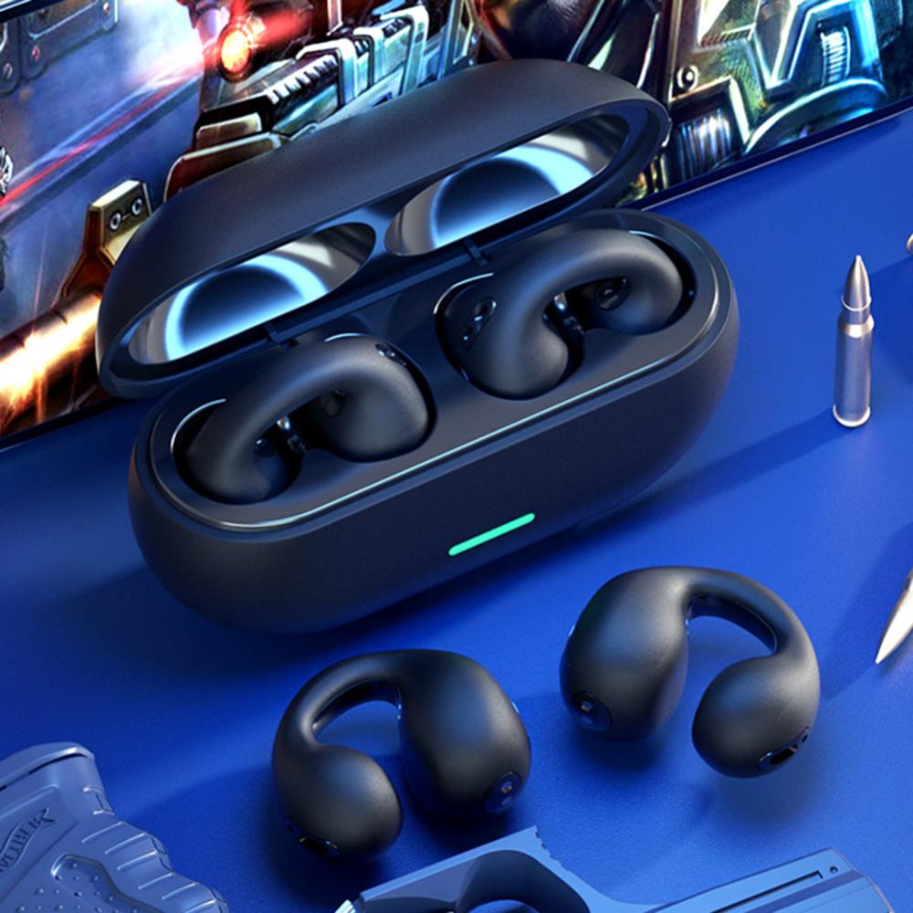 T75 Ear-Clip Bluetooth sluchátka Bone Conduction Sluchátka Bezdrátová sluchátka 3D Surround Stereo Bass Sportovní Headset s mikrofonem