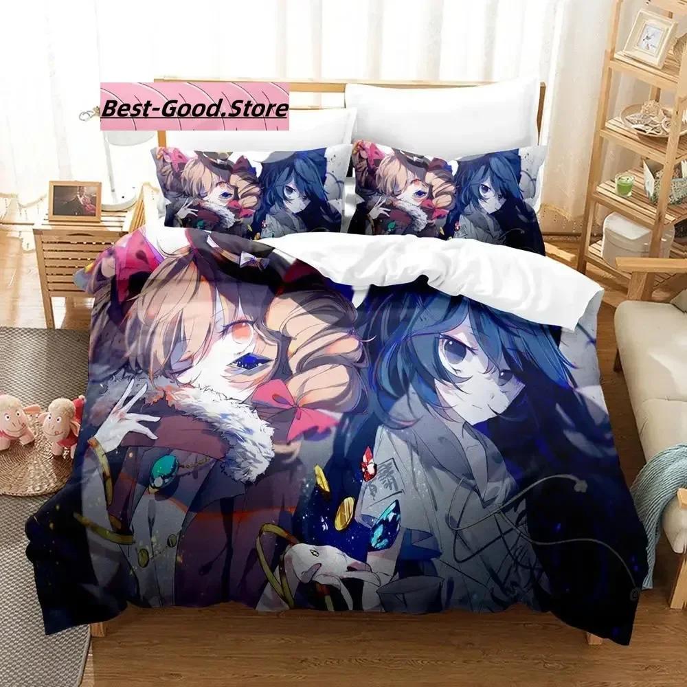 Touhou Project Bedding Set Single Twin Full Queen King Size Bed Set Aldult Kid Bedroom Duvetcover Sets 3D Print  Kawaii