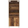 Highboard with Drawers 2 pcs Reclaimed Wood Effect Particleboard