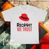 Tricou nou pentru bărbați cu logo-ul Linux Red Hat, amuzant, mărime S până la 5XL