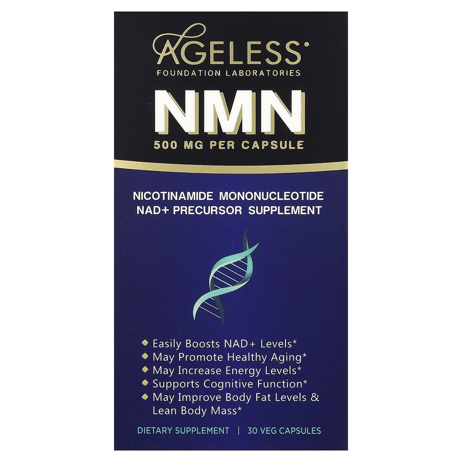 

Nmn, 500Mg, 30 Veggie Capsules