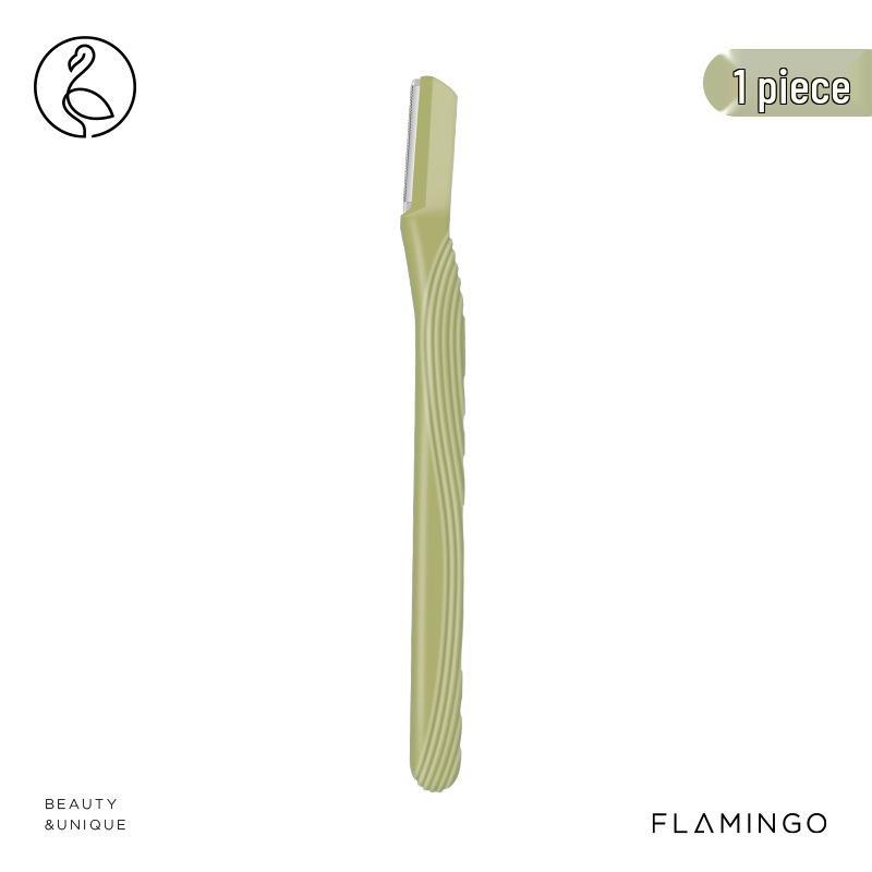 Flamingo Safety Macro Eyebrow Razor with Anti-Scratch Stainless Steel Blade