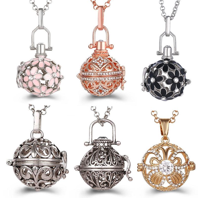 Mexico Klokje Muziek Engel Bal Roepers Medaillon Ketting Vintage Zwangerschapsketting Aromatherapie Essentiële Olie Diffuser Accessoires