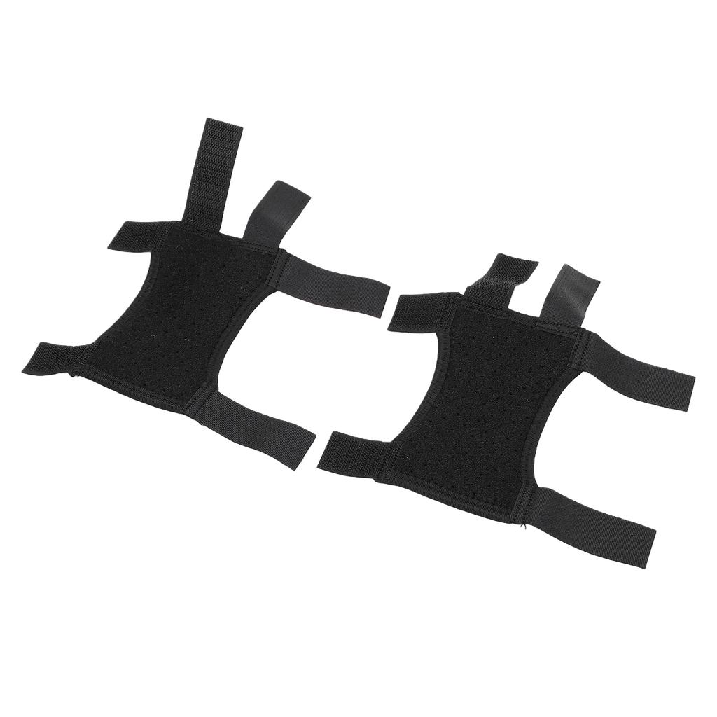 2 Pcs Forearm Crutch Pads Non Slip Breathable Adjustable Forearm Crutch Hand Grip Covers Black
