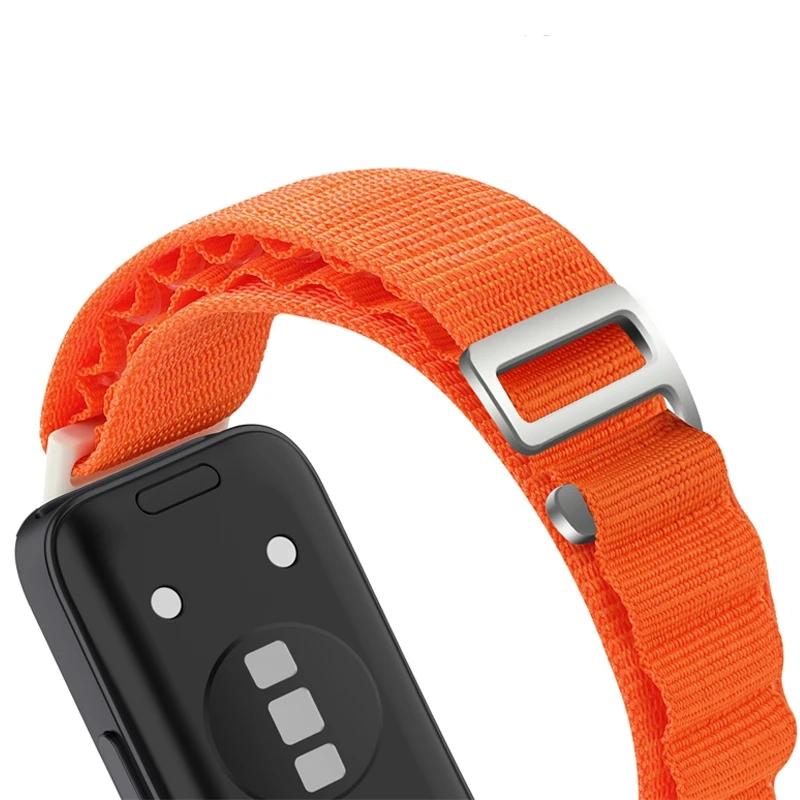 Correa de Lazo de Nailon para Huawei Band 9 8 Sport Transpirable Correa de Reloj Pulsera Ajustable para Huawei Band 8 9 Correa de Repuesto Correa