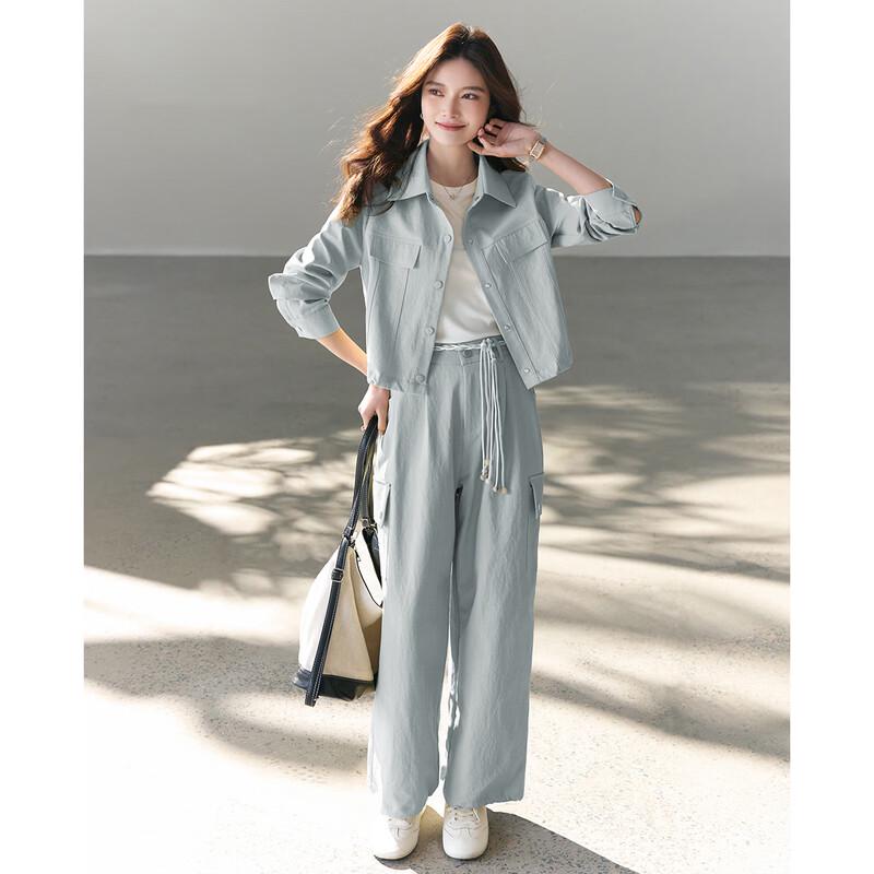 TERRE BLEUE Women s Loose Fit Workwear Two-Piece Set M (88-116 lbs)