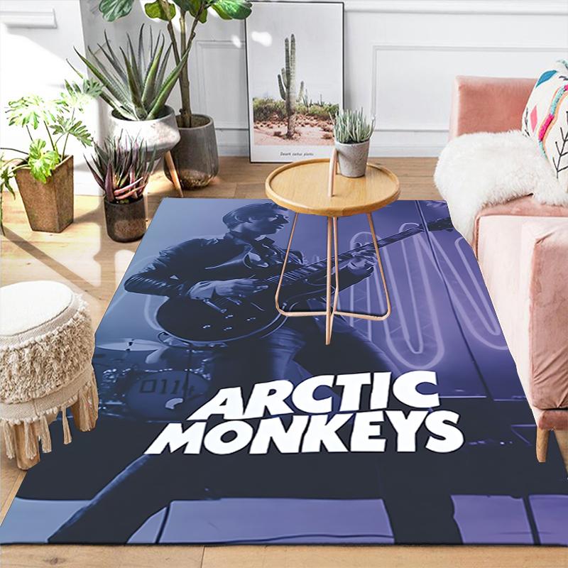 1Pc Arctic Monkeys Live Performance Rug, Office Carpet Indoor Outdoor Doormat, Non-Slip, Comfortable, Living, Christmas Halloween,  Xmas Gift G1288