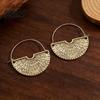 Exaggerated Semicircle Earrings 1 Pair Women Retro Bohemia Style Drop