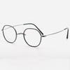 Alloaiweeo [Nose Saddle] Al8205 1811M Nose Saddle Titanium Octagon Black/Silver Eyeglass Frames