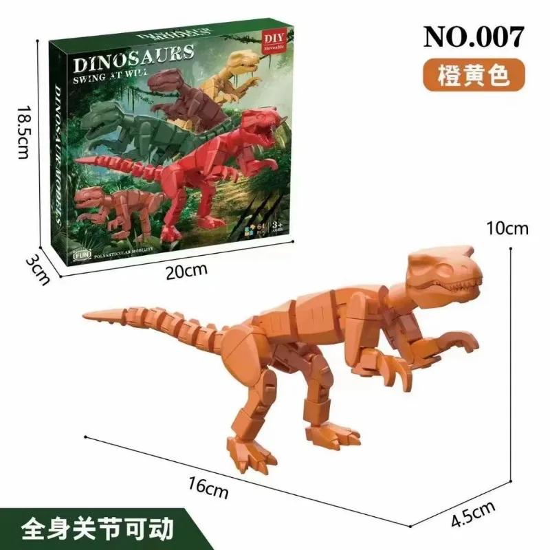 Šťastný plně kloubový pohyblivý dinosaurus 3D tištěná panenka kreativní ozdoby chlapecký model hračky balení