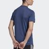 Adidas Designed 2 Move Climalite Logo Soft Round Neck Sweat Absorbing Short Sleeve T-Shirt Men T-Shirts Tech-Indigo White FM1227
