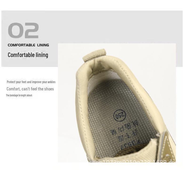 3537 Genuine Jiefang Unisex Mountaineering and Work Shoes - Yellow Rubber and Canvas Casual Shoes