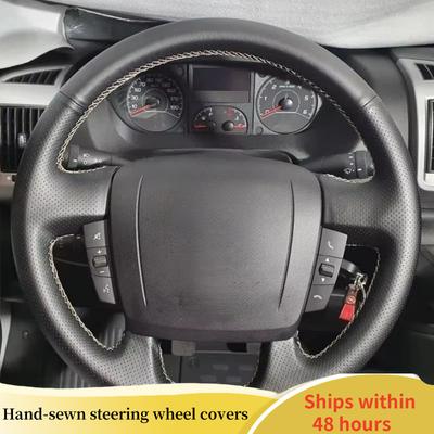 Auto Lenkradabdeckung Leder Für Fiat Ducato 2006- Ram ProMaster 2017- Auto Innenraum Auto Styling