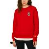 Anta Sweatshirts Women's Rich Red Crew Neck Moderate Regular Unisex 162318737-2