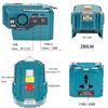 Power Inverter for Makita 18V Battery,DC 18V To AC 120V/220V Portable Power Station with USB,Type-C 280lm LED Light for Camping