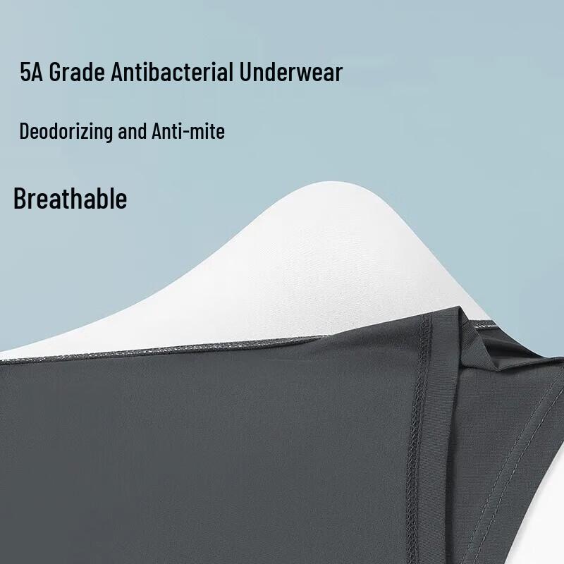 Heng Yuan Xiang Men's 5A Antibacterial Cotton Boxer Briefs 4-Pack