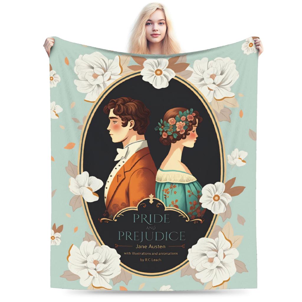 Pride and Prejudice Blankets Quality Super Warm  Throw Blanket Winter Children Couch Chair Sofa Bed Graphic Bedspread