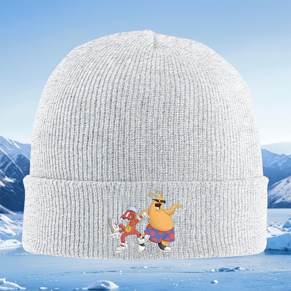 Dancing Cartoon Figures Stylish Outfits Men Women Unisex Knitted Hat Beanie Pullover Cap Winter Thermal Warm Christmas Outdoor C