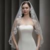 One Layer Bridal Veil Soft Tulle Bridal Headpiece Vintage Wedding Veil  Brides