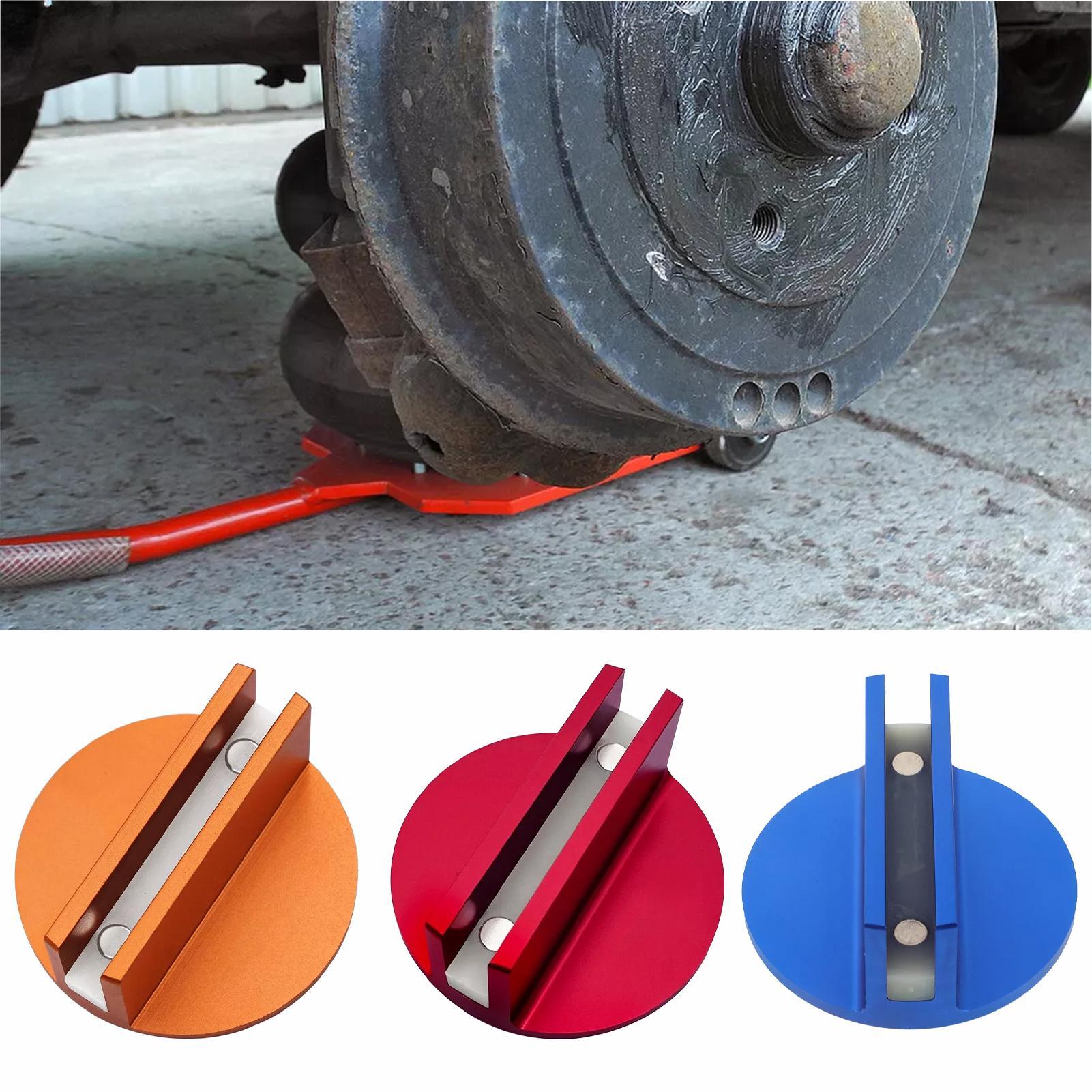 General Magnetic Jack Pad Magnetic Jack Pad Adapter Aluminum Slotted Jack Puck Pinch Weld Grooved Frame Rail Adapter arancione