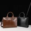Nova bolsa masculina horizontal coreana bolsa masculina bolsa de ombro mensageiro negócios computador maleta retro bolsa da moda