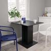 VidaXL Dining Table, Dinner Table, Dining Room Furniture, Kitchen Meal Table Home Interior, Modern, Black Wood 800253