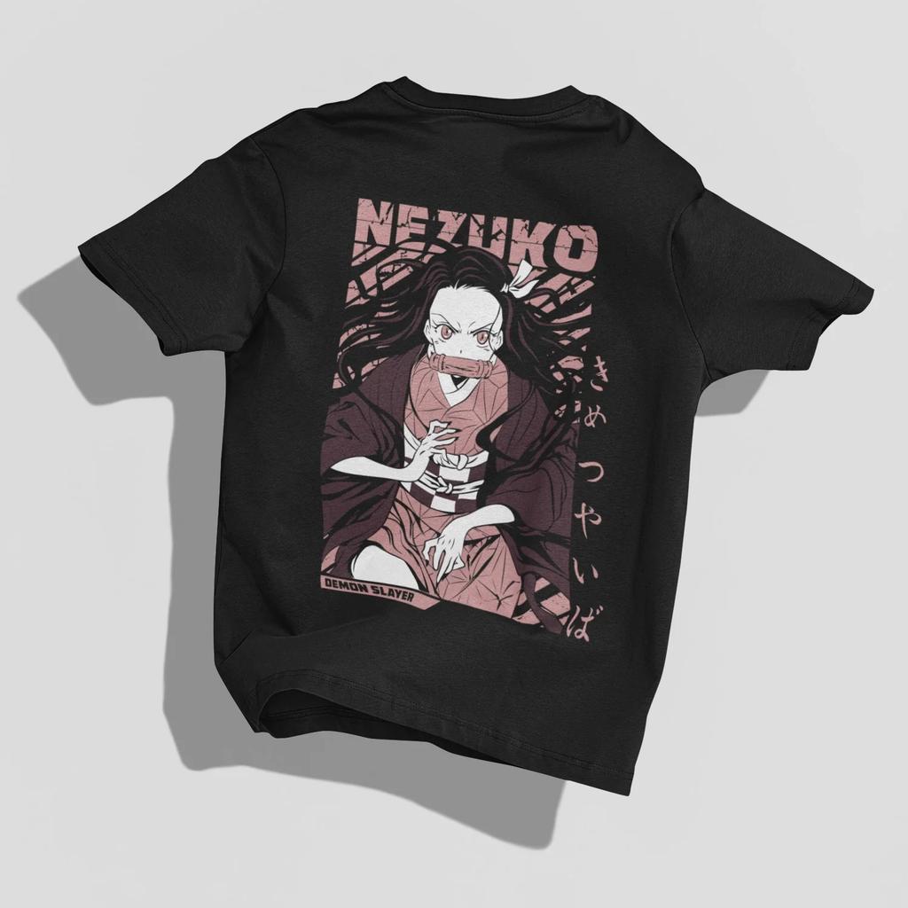 Anime Demon Slayer Character Graphic TShirt 100Cotton Oversized unisex Shirt Unisex Short Sleeve ONeck New Y2k Selling Popular