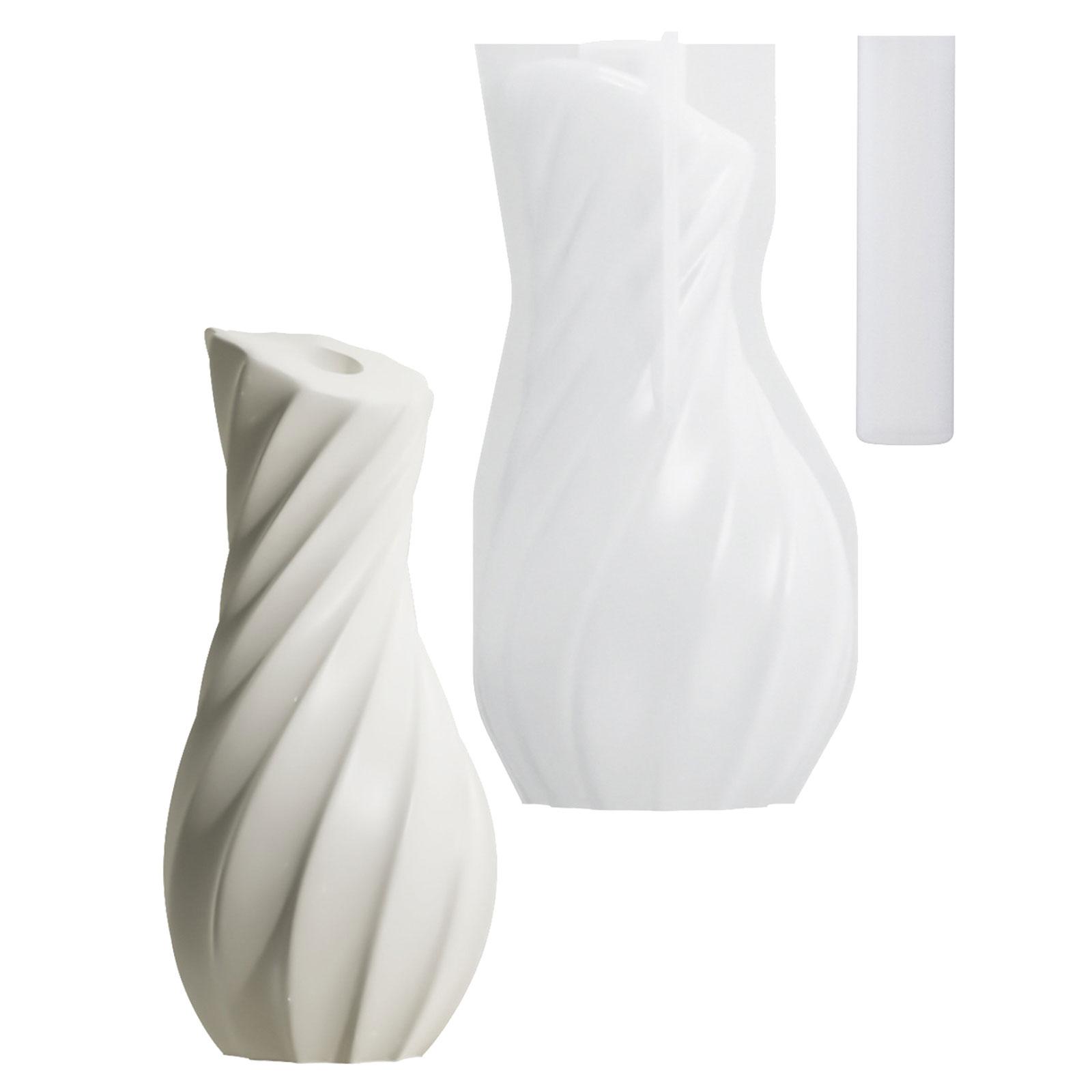 

Полосатые силиконовые формы для ваз для изготовления эпоксидной смолы, ваза для цветов, гипсовая декорация, текстурированные силиконовые формы для ваз