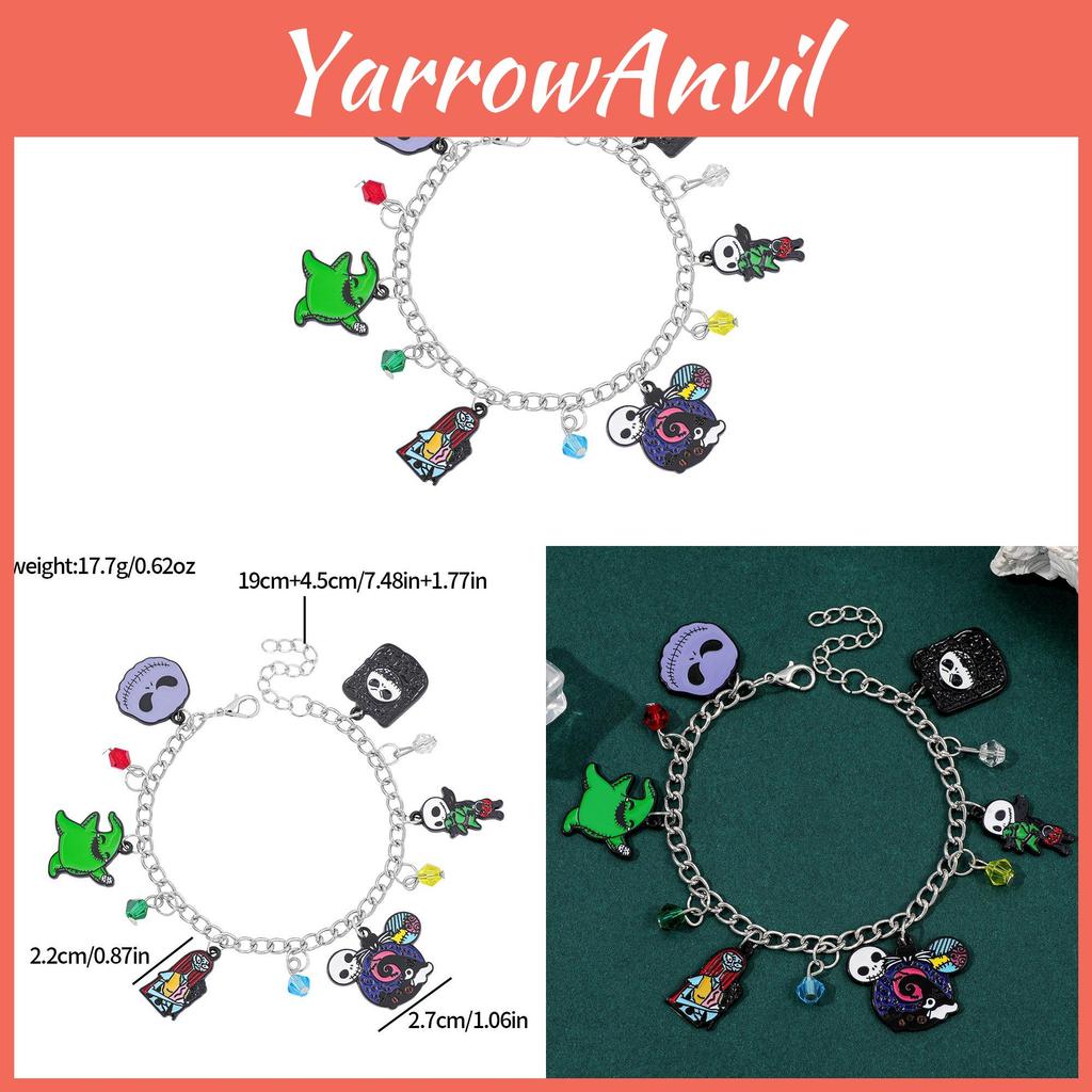 Halloween Cartoon Geistermama Armbänder Mit Legierungsanhänger Für Geschenk Und Partydekoration