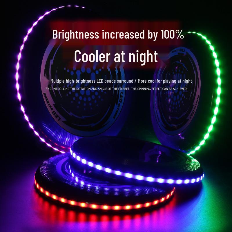 LED Light-Up Flying Disc: Interactive Parent-Child Toy for Team Building and Outdoor Fun
