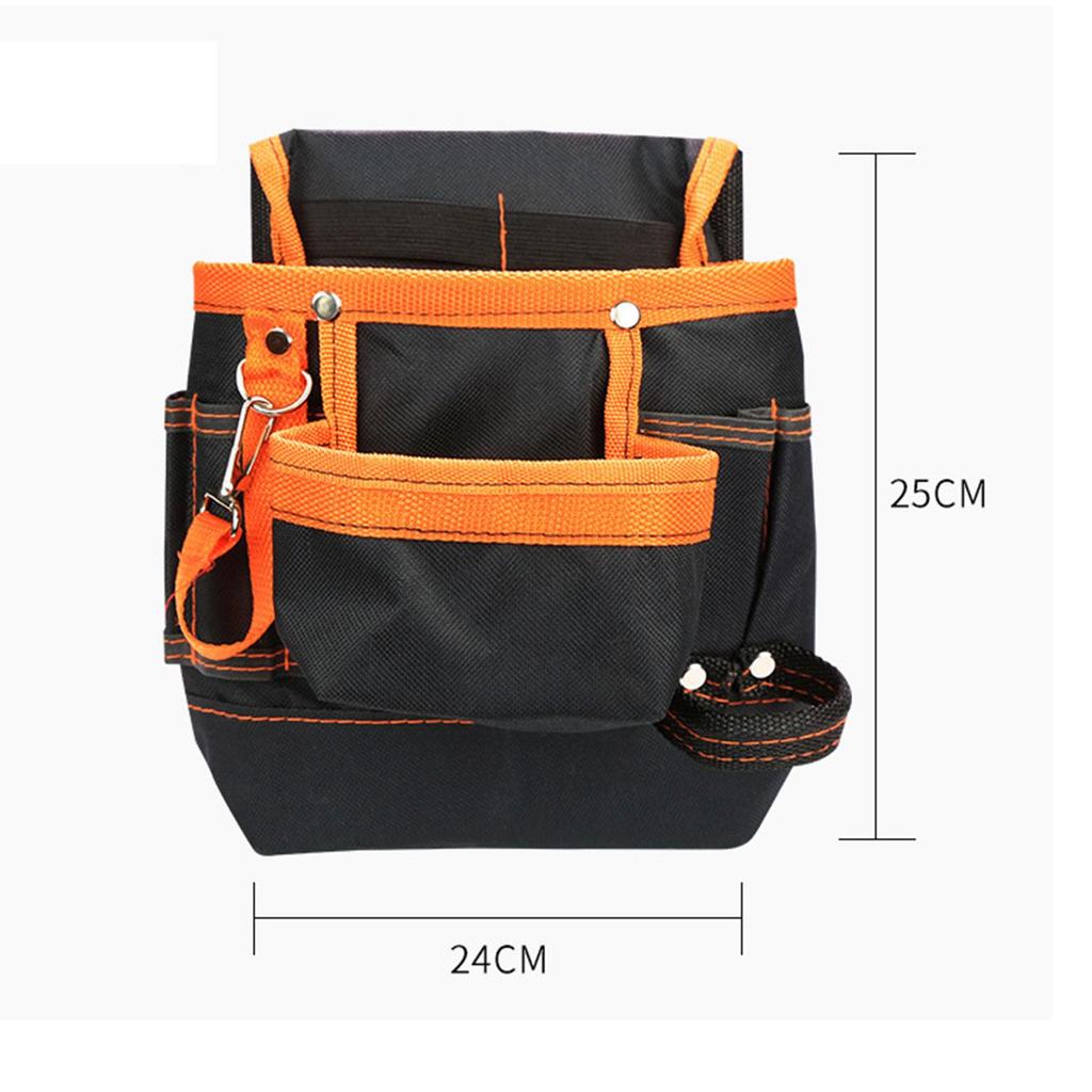 Waist Tools Bag Pocket with Belt Adjustable for Electricians Technician Multi Purpose Premium Workmanship Lightweight 8 Pocket