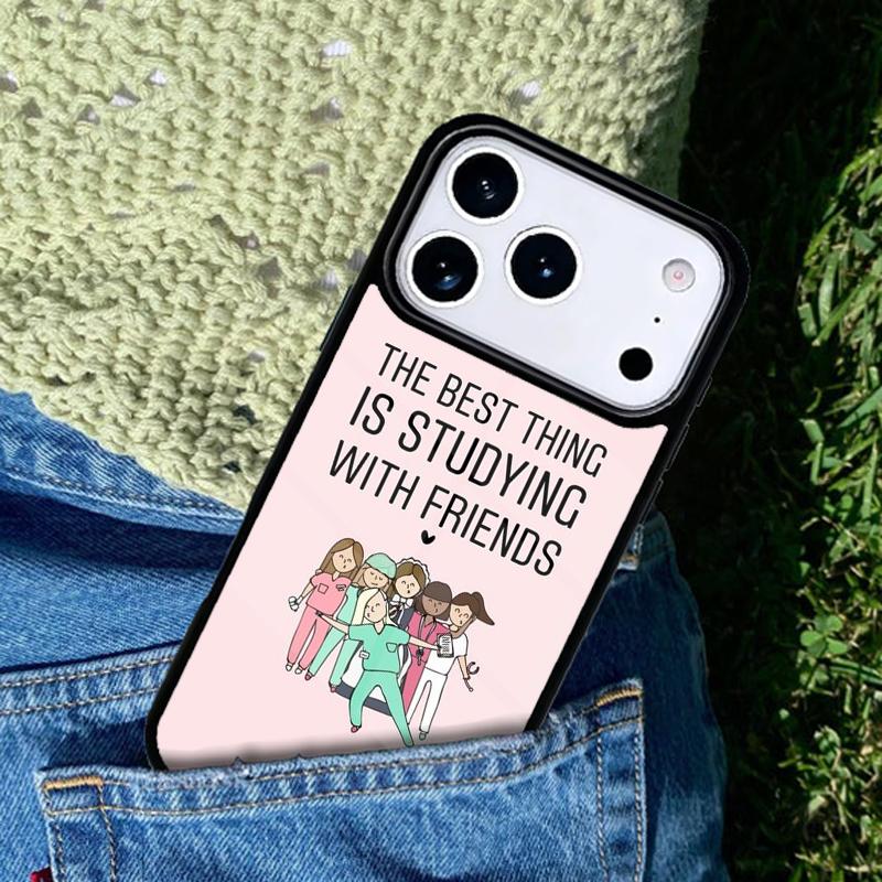 Cartoon Medicine Nurse Doctor Phone Case Cover for IPhone 11 12 13 14 15 16e 17 Pro Max Coque for IPhone 17 Air