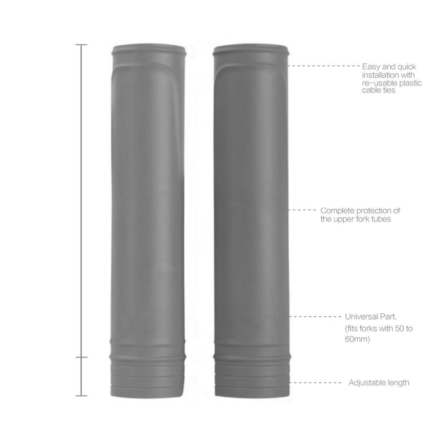 2PCS Motorcycle Fork Rubber Cover Shock Absorber Guard Protector For On/Off Road