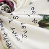 New Arrival  Korean Style Hand Paint Rose Silk Satin Square Scarf  Spring Autumn Women Scarfs Shawls 90*90 cm Scarves