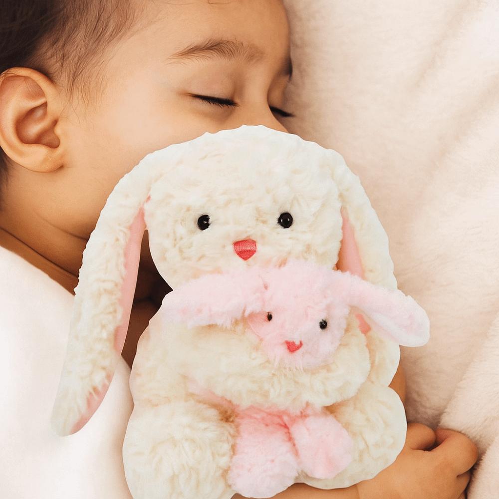 Handmade Bunny Doll Stuffed Toy Fluffy Parent Child Bear Stuffed Animals  Party Supplies