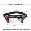 Practical Wear-resistant Running Waist Bag 3 Layers Lightsome Fanny Pack Nylon Headphone Cable Hole Crossbody Bag Outdoor
