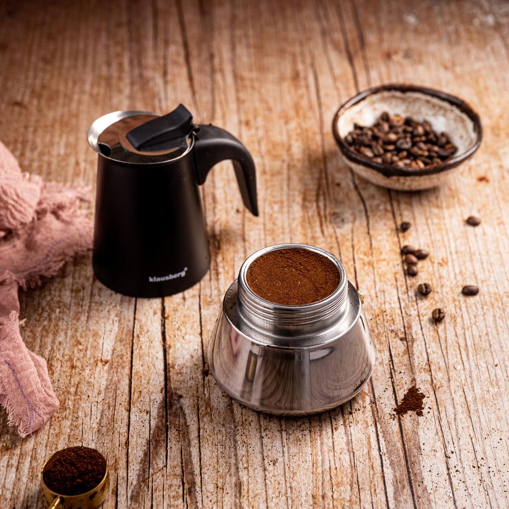Kawiarka espresso kafeterka ciśnieniowa KLAUSBERG 200ml (3 filiżanki) KB-7844
